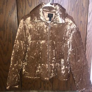 Forever 21 velvet texture coat